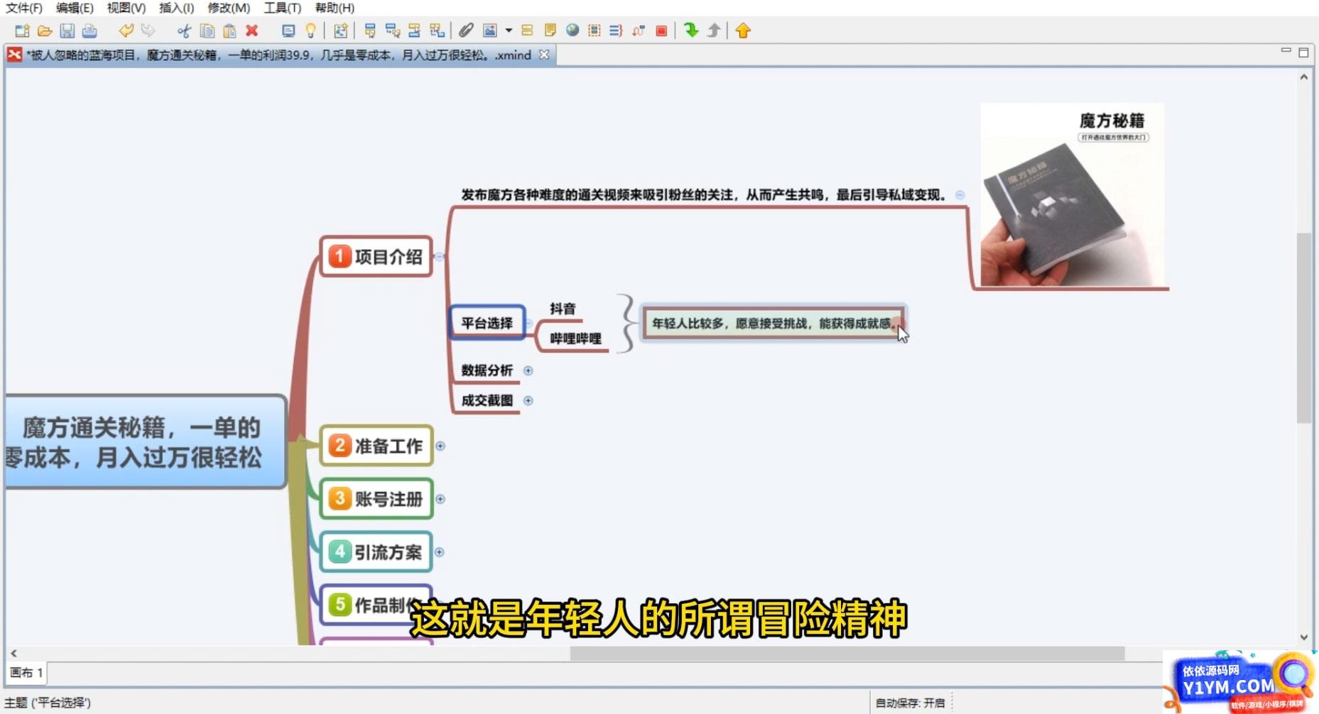 抖音卖魔方通关秘籍玩法拆解：一单的利润有 39.9，几乎零成本，月入过万很轻松插图