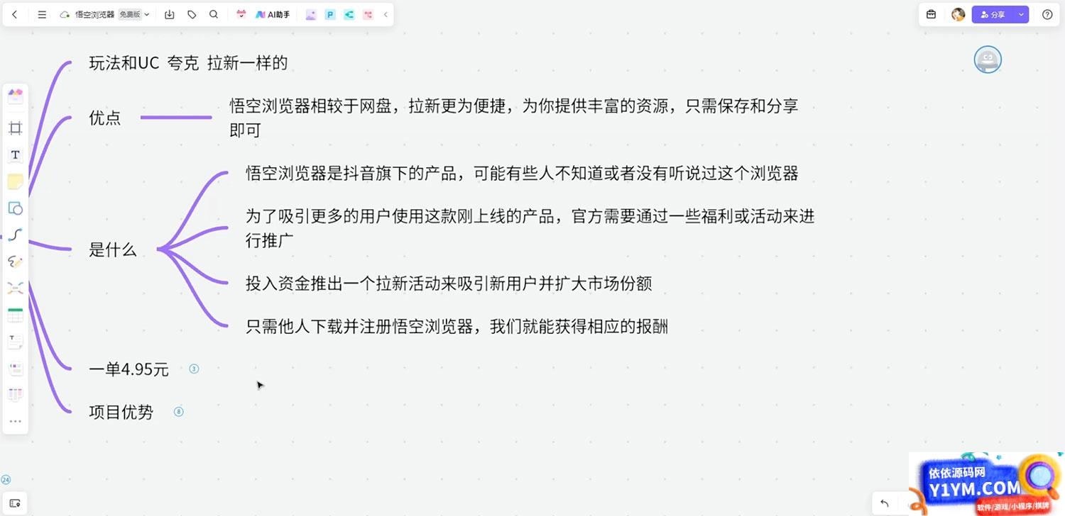 悟空浏览器拉新玩法拆解：一单 4.95 元，操作简单轻松日入过千插图